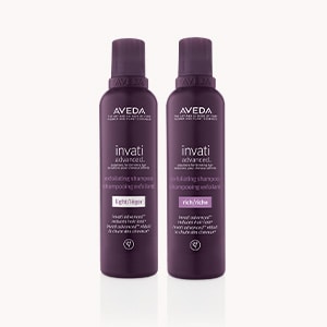 invati advanced exfoliating shampoo light and rich formulas