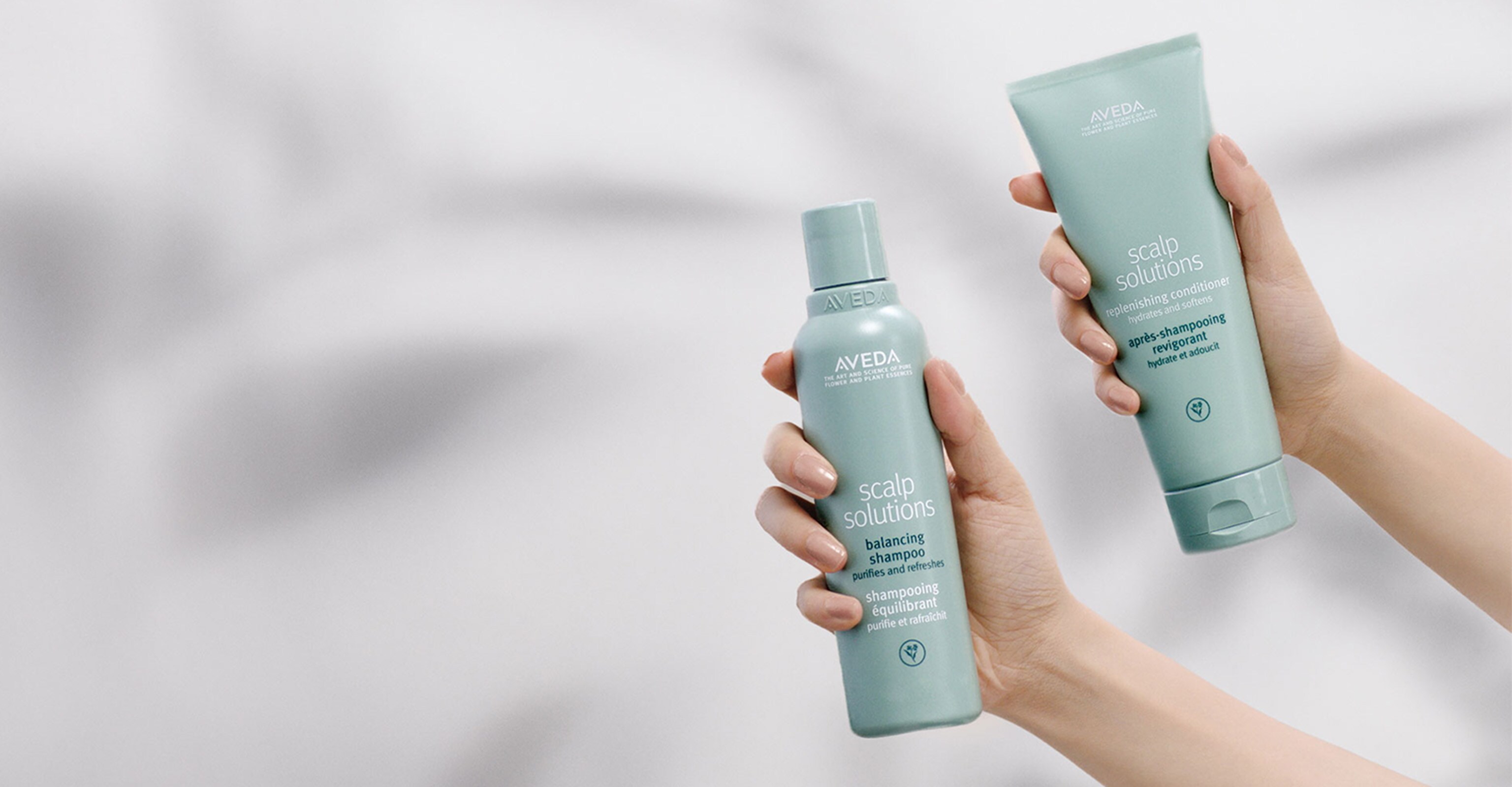 scalp solutions balancing shampoo and replenishing conditioner hydrates scalp +92% after 1 week.